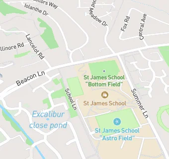 map for St James School