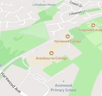 map for Avonbourne School