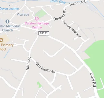 map for The Colyton Health Centre