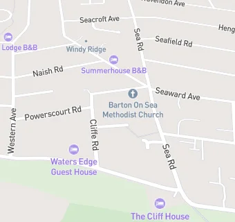 map for BARTON LUNCHEON CLUB