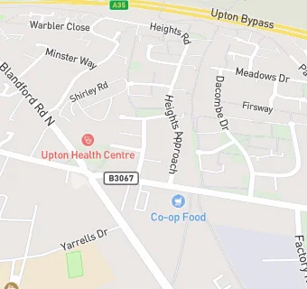 map for Upton Cafe