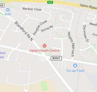 map for The Adam Practice - Upton Surgery