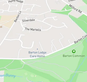 map for BARTON LODGE CARE HOME