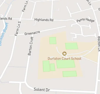 map for DURLSTON COURT SCHOOL