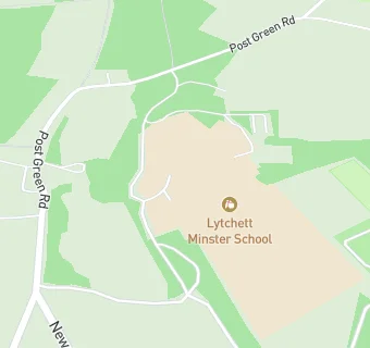 map for Lytchett Minster School