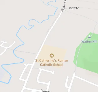 map for St Catherine's Roman Catholic School