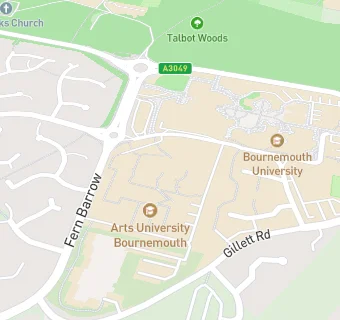 map for The Arts Institute At Bournemouth