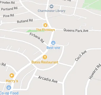 map for Bates Restaurant