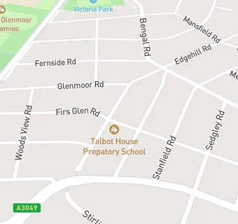 map for Talbot House Preparatory School