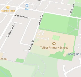 map for Talbot Primary School