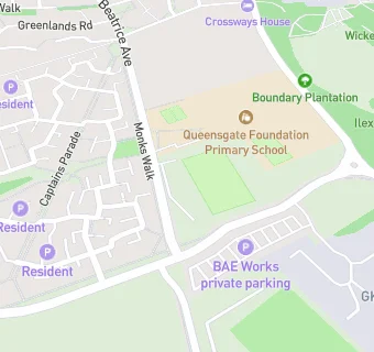 map for Queensgate Foundation Primary