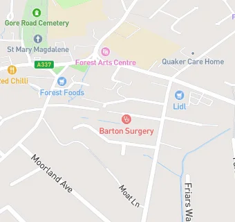 map for Barton Surgery