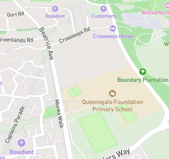 map for Queensgate Foundation Primary School