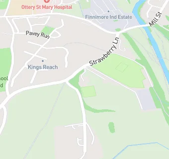 map for Ottery St Mary Bowling Club