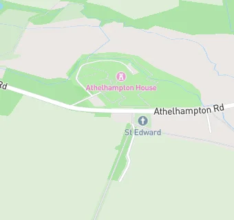 map for Athelhampton House