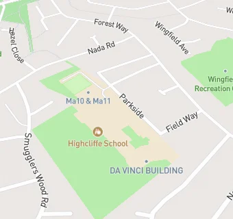 map for Highcliffe School