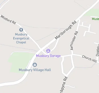 map for Musbury Garage Ltd