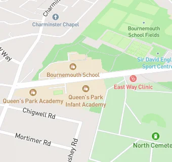 map for Queen's Park Infant Academy