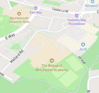 map for The Bishop of Winchester Academy