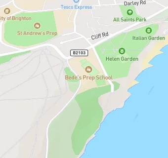 map for Bede's Prep School