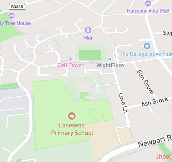 map for Lanesend Primary School