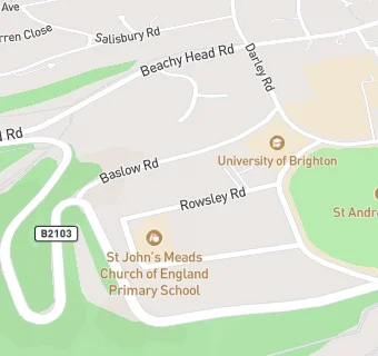 map for St John's Meads Church of England Primary School