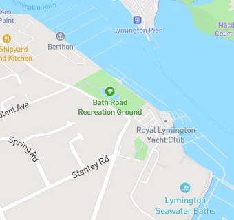 map for LYMINGTON SEA WATER BATHS KIOSK