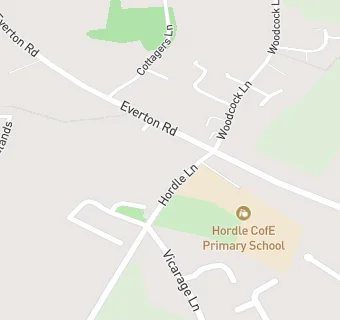 map for HORDLE CE PRIMARY SCHOOL