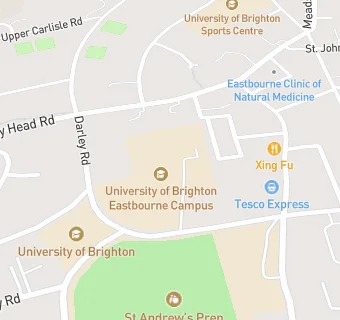 map for Greynore Restaurant, Greynore Building, University of Brighton