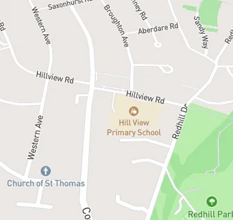 map for Hill View Primary School