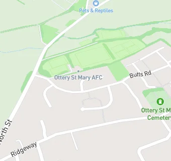 map for Ottery St Mary Football Club