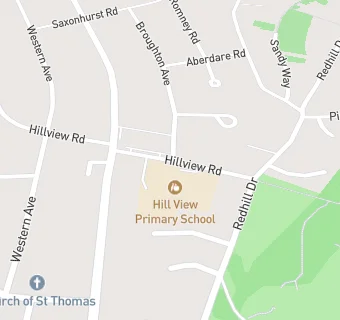 map for Hill View Primary School