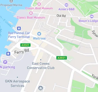 map for East Cowes Liberal Club Ltd