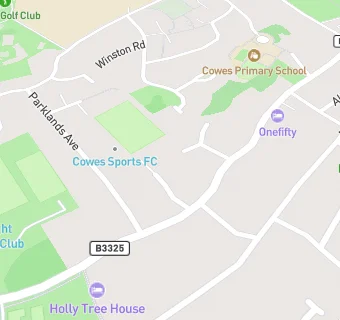 map for Cowes Sports Football Club