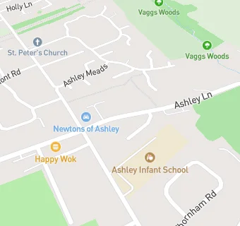 map for BUPA ASHLEY LODGE NURSING HOME