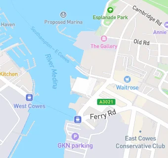 map for Red Funnel Services