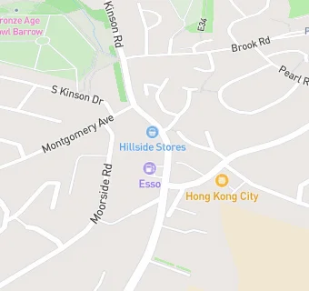 map for East Howe Service station