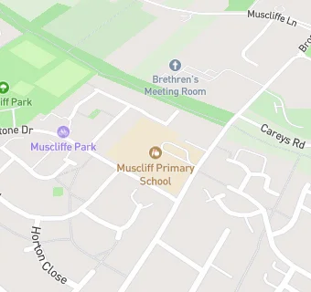 map for Muscliff Primary School