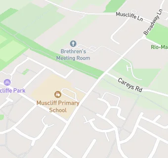 map for Muscliff Primary School