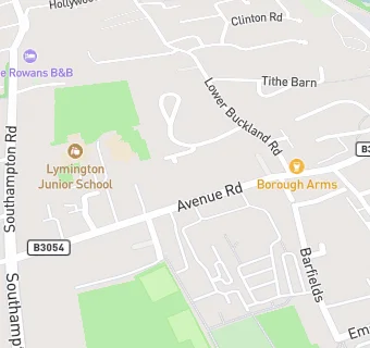 map for Lymington Church of England Infant School