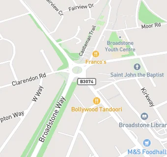 map for Broadway Dental Surgery