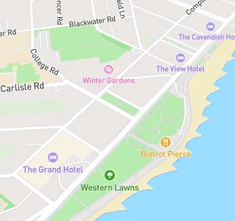 map for Citrus Hotel Eastbourne