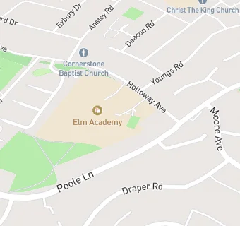 map for Elmrise Junior School