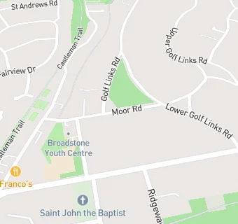 map for Broadstone Youth Centre