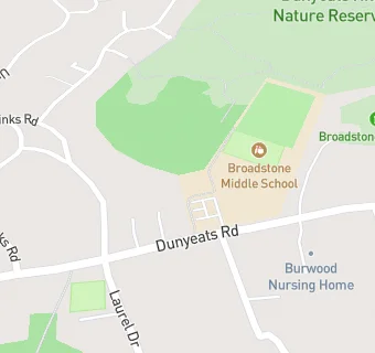 map for Broadstone Middle School