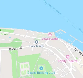 map for Royal Ocean Racing Club Ltd Cowes