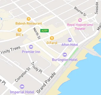 map for Athens Restaurant