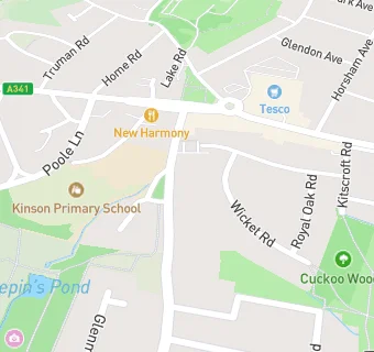 map for Kinson Road Medical Centre