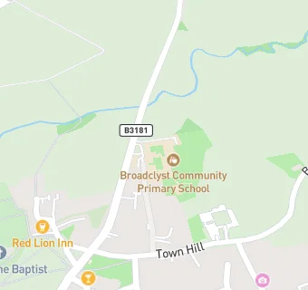 map for Broadclyst Community Primary School