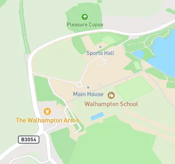 map for WALHAMPTON SCHOOL